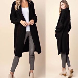 Long Cardigan | Black